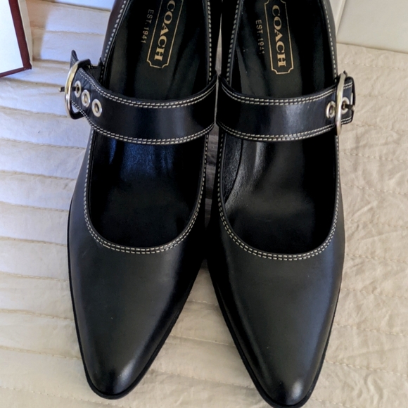Coach Shoes - Coach Buckle Strap Heels